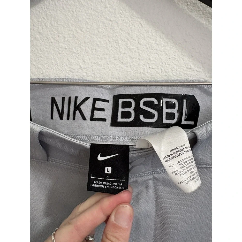 Nike Vapor Elite Baseball Softball Pants Size‎ Large Gray Men's Sport